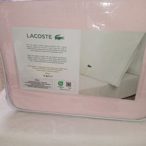 Lacoste Pink Full Sheet Set